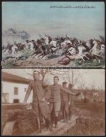 60 db régi militária képeslap közte 1. világháborús fotólapok