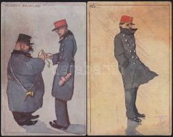 60 db régi militária képeslap közte 1. világháborús fotólapok