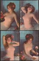 4 db erotikus művészlap