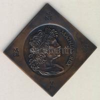 1990. MÉE-Mátyás király halálának 500. évfordulója Br szögletes emlékérem T:1