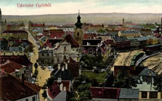 Győr a Kármelita templommal