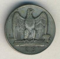 Olaszország 1930R. 5L Ag T:3 kis ph.