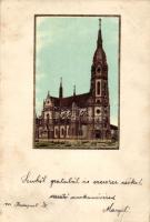 Budapest X. Kőbánya Katolikus Templom litho (b)