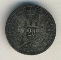 Ausztria 1870. 20Kr Ag T:3 patina