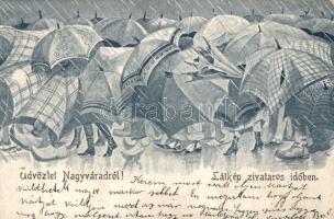 1899 Nagyvárad rain humour