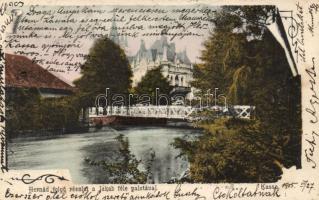 Kassa Hernád river and the Jakab palace