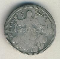 Olasz Államok/Pápai Államok 1754. Doppio Ag T:3