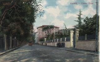 Fiume Deák corso with tram