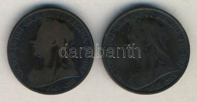 Nagy-Britannia 1896-1900. 1P (2x) T:2-,3