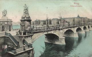 Praha, Prague; Palacky bridge