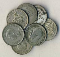 Nagy-Britannia 1922-1943. 6p Ag (7x) klf évszámokkal! T:vegyes