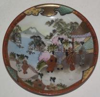 XIX. sz. vége Rendkívűl finom, kézzel festett kínai porcelán teáskészlet 2 személyes / Vintage delic...