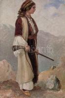 Caucasian lady with gun s: Kusnezoff (EK)