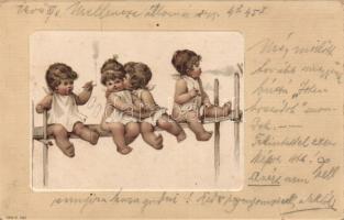 Angels, smoking litho (b)