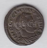 Római Császárság LICINIUS I. 308-324. "SOLI INVICTO COMITI / Álló Sol" Follis T:2