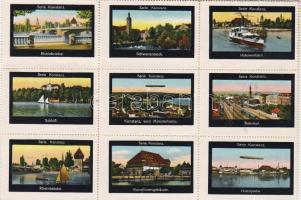 Deutsches Reich ca. 1910. Konstanz 25 klf. levélzáró / 25 versch. Vignetten