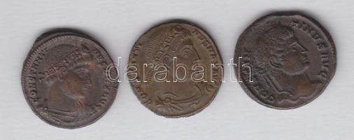 Római Császárság CONSTANTINUS I. 307-337. 3db klf Follis T:2,2-