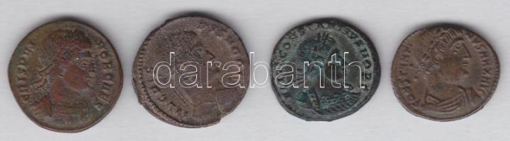Római Császárság CONSTANTINUS I. 307-337. 4db klf Follis T:2,2-