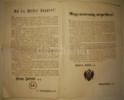 Ferencz József Schönbrunni kiáltványa 1849 máj 12 magyar és német nyelven