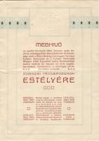 1909 Szecessziós meghívó a zombori trubadúrok estélyére