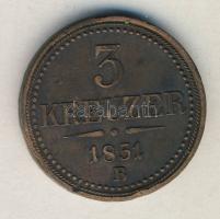 Ausztria/magyar verdejel 1851B 3Kr T:3+ ph.