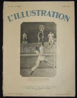 1930 Az Illustration c. lap száma sok érdekes fotóval, főleg sok tenisz képpel / Issue of the l`Illustration magazine