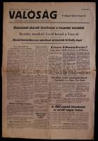 A Valóság c. lap 1956 november 3.-i száma a forradalom híreivel