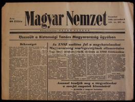 A Magyar Nemzet 1956 november 3.-i száma a forradalom híreivel