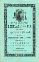 Sziklai J. és fia játék és tanszerkínálatának képes árjegyzéke 1880 körül