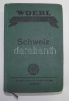 1926 Woerl Svájci útikalauz térképekkel / Switzerland topurist-guide with maps