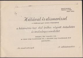 Az államosított Goldberger gyár - Zádor István rajzai 18p