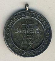 cca 1950. "Komló építéséért emlékérem" ezüst fokozat kitüntetés, melltű hiányzik T:2