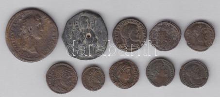 10db klf római és bizánci follis, sestertius T:vegyes