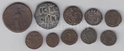 10db klf római és bizánci follis, sestertius T:vegyes