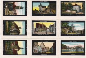 Deutsches Reich ca. 1910. Meißen 15 klf. levélzáró / 15 versch. Vignetten