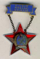 cca "Kiváló Műszaki Dolgozó" kitüntetés eredeti dísztokban, mini nélkül T:2- zománc sérült