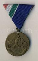 cca 1970. Árvízvédelemért járó kitüntetés mellszalaggal eredeti dobozában T:2