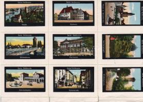 Deutsches Reich ca. 1910. Heilbronn 15 klf. levélzáró / 15 versch. Vignetten