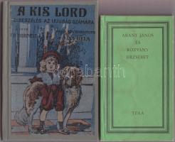 3 db könyv: Földi Janka, Bihari Sándor: Kádár Kata, Bukarest Állami irodalmi és művészeti kiadó +     Sáfrán Györgyi: Arany János és Rozvány Erzsébet Kriterion kiadó, Bukarest 1973 +   	Burnett: A kis lord ifjúsági könyv, illusztrált, szép későbbi kötésben