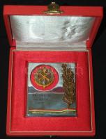 DN. Honvédségi MN lőverseny párbajlövés csapat I. helyezési díjérem adományozói dísztokban! T:2