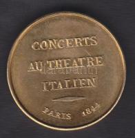 Párizs 1844. Liszt Ferenc koncert emlékérem. Szign.: A.Bovy T:2