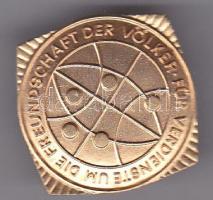 NDK 1964. "Népek Barátsága Ligájának kitüntető jelvénye arany fokozat T:1