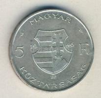 1946. 5Ft Ag "vastag Kossuth" T:2