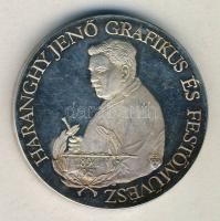 1994. "Haranghy Jenő születésének 100. évfordulójára" ezüstözött bronz emlékérem T:PP