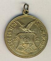 1912. "Szegedi Testgyakorlók Köre" medál T:2