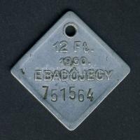 1950. 12Ft ebadójegy T:2/2-