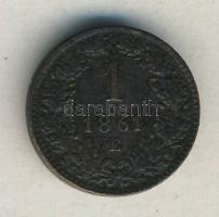 Ausztria/magyar verdejel 1861E 1Kr T:2/3
