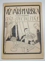 Vízvári Mariska. 100 specialitás, Tevan reprint kiadás, 1986