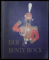 1937 Német katonai egyenruhák a XIX. században 252 képet tartalmazó, majdnem komplett (összesen 2 hiányzik) dekoratív cigarettakép-gyűjtőalbum szép állapotban / German uniforms almost complete (2 missing out of 252) cigarette-pictures album