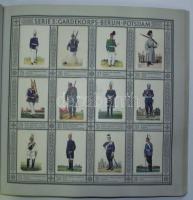 1937 Német katonai egyenruhák. 312 képet tartalmazó, komplett! cigarettakép-gyűjtőalbum szép állapot...
